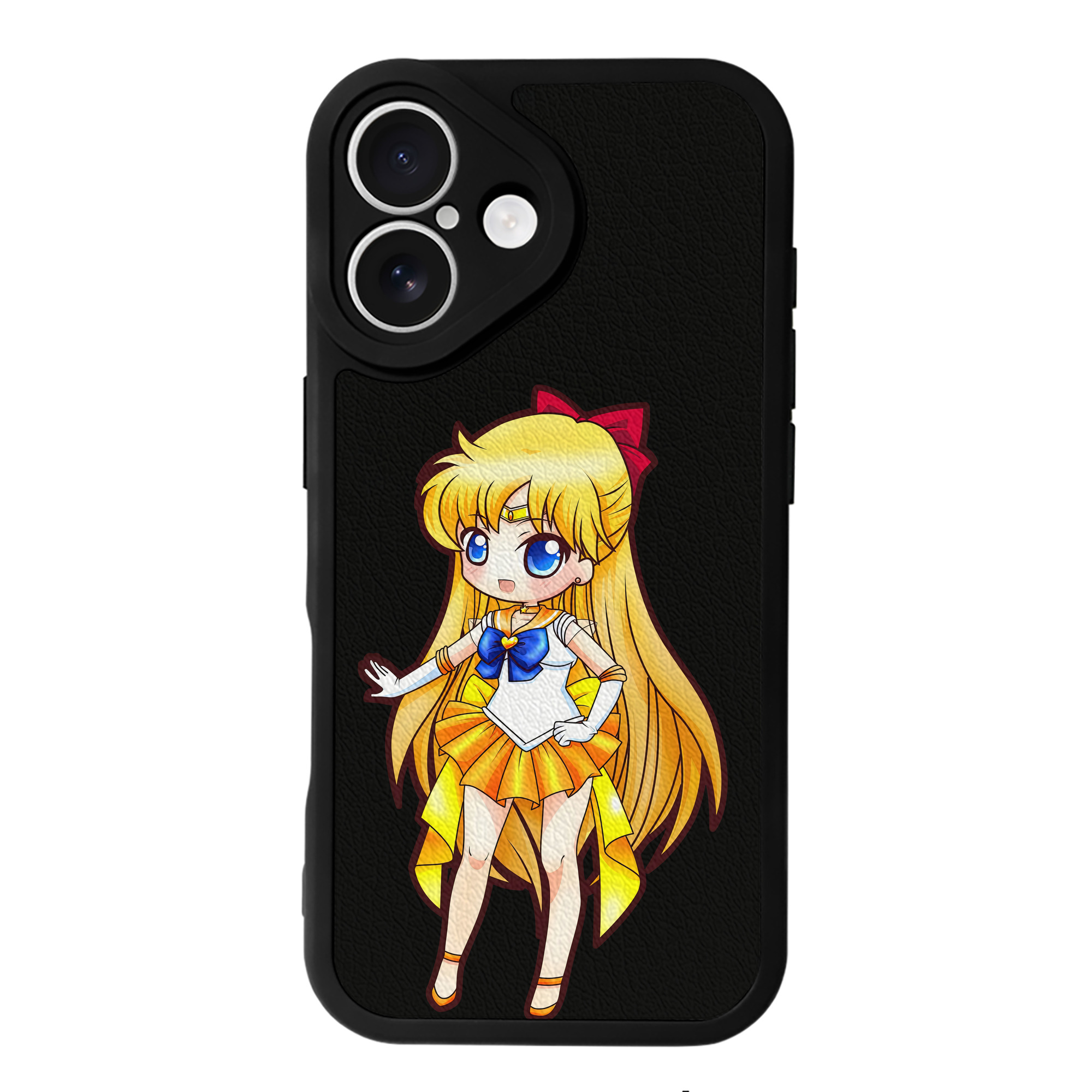 （画像用） 美少女戦士セーラームーン 愛野 美奈子 あいの みなこ Sailor Moon Aino Minako 【iPhone 16シリーズ対応】シリコンスマホケース（レザー調） 材質：シリコン